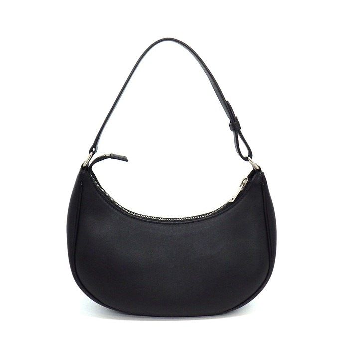 Celine Shoulder Bag Medium Ava Black White Leather Silver — view 2
