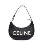 Celine Shoulder Bag Medium Ava Black White Leather Silver
