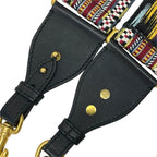 Dior Shoulder Strap Bag Canvas Leather Metal Black Gold Lightweight — view 5