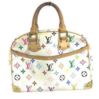 Louis Vuitton Handbag Trouville Monogram Multicolor Canvas White