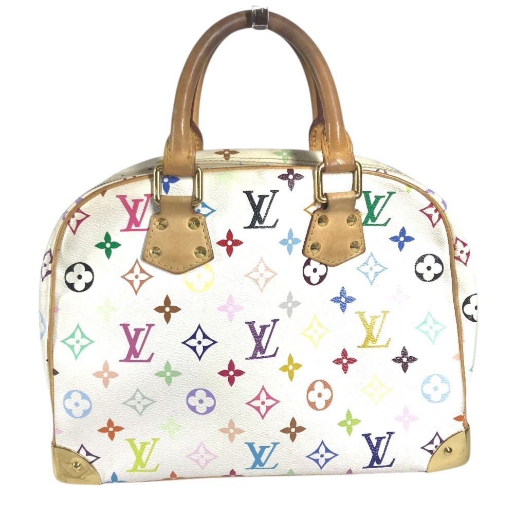 Louis Vuitton Handbag Trouville Monogram Multicolor Canvas White — view 3
