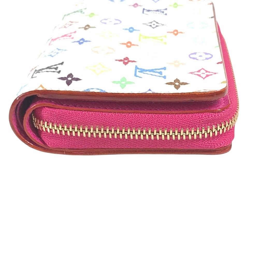 Louis Vuitton Bifold Wallet Portefeuille Lou Monogram Multicolor Canvas White — view 2