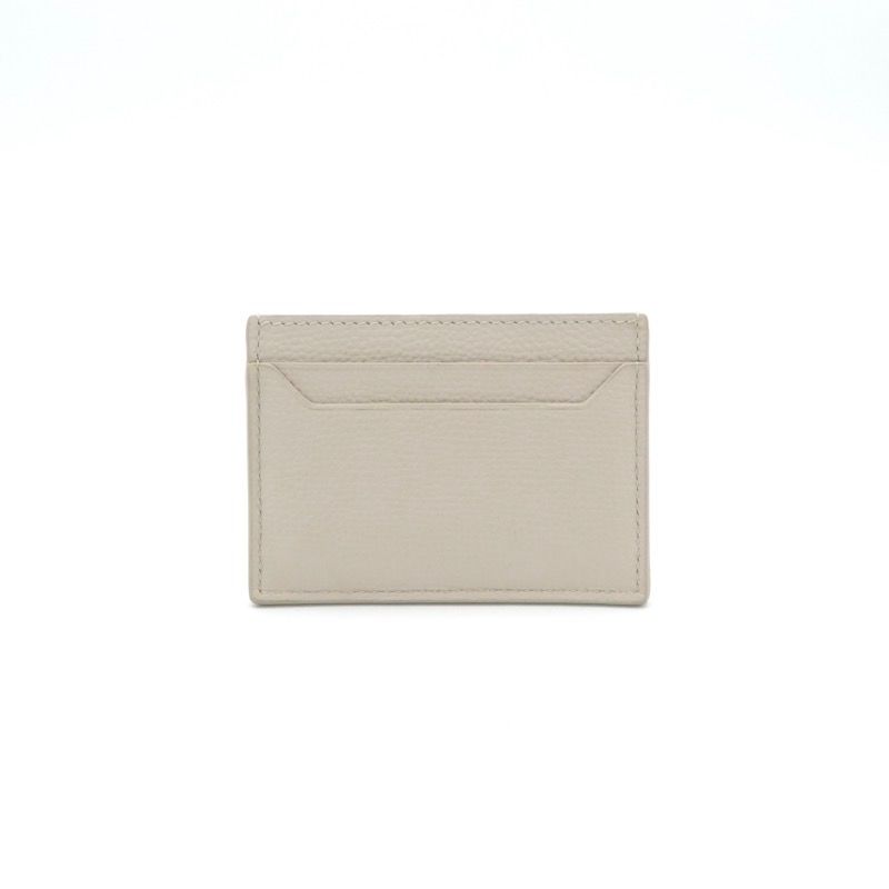 Loewe Card Case Beige Silver Anagram Logo — view 3
