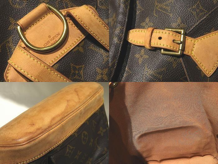 Louis Vuitton Montsouris MM Backpack Monogram Pocket Belt Opening/closing — view 3