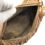 Prada Nappa Gaufre Chain Shoulder Bag Beige — view 5