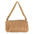 Prada Nappa Gaufre Chain Shoulder Bag Beige