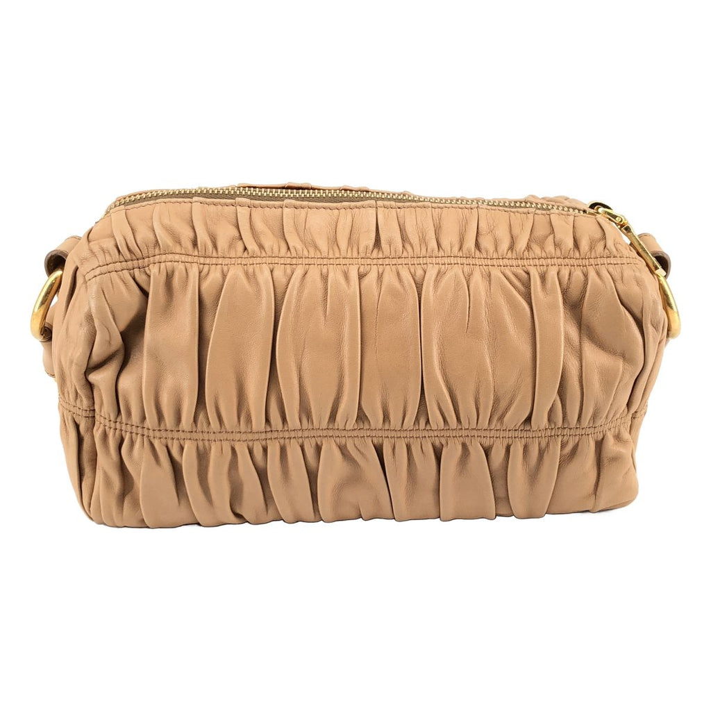 Prada Nappa Gaufre Chain Shoulder Bag Beige — view 4