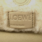 Loewe Flamenco Clutch Shearling Beige — view 6