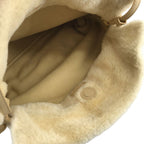 Loewe Flamenco Clutch Shearling Beige — view 5