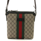 Gucci Sherry Line GG Supreme Shoulder Bag Beige Brown
