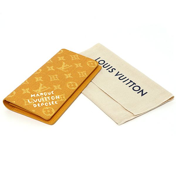 Louis Vuitton Portefeuille Brazza NM Wallet Monogram Heritage Canvas Yellow — view 2