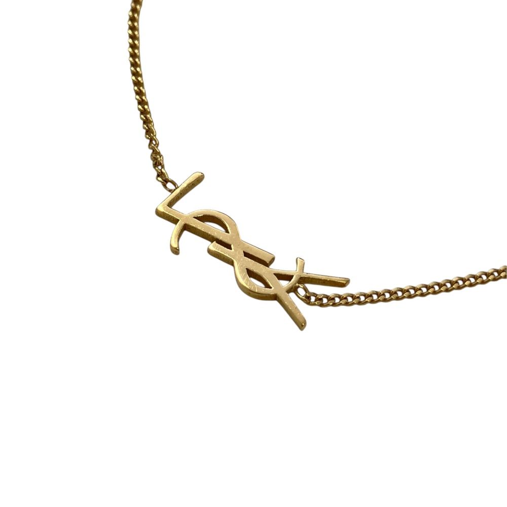 Saint Laurent Paris Cassandra Logo Bracelet Gold Plated Colored — view 3