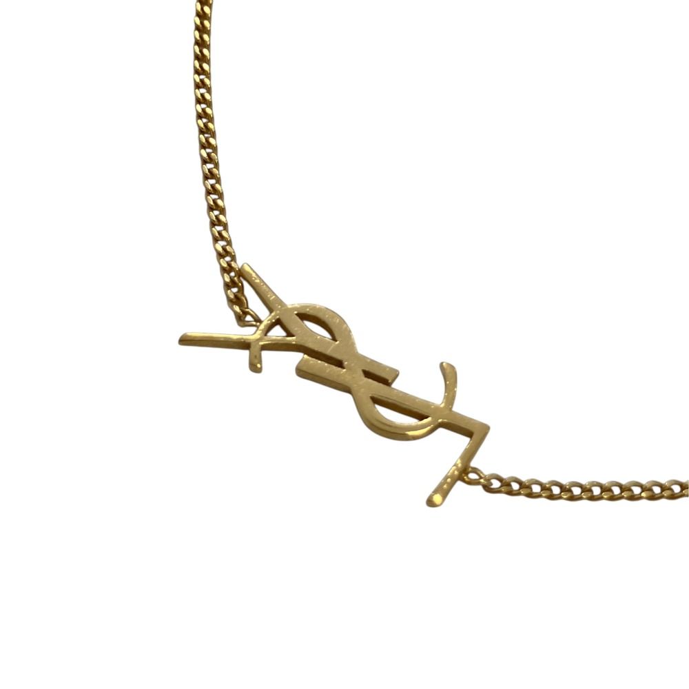 Saint Laurent Paris Cassandra Logo Bracelet Gold Plated Colored — view 4