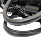 Chanel Coco Neige Collection Tweed Quilted Tote Black — view 8