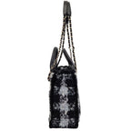 Chanel Coco Neige Collection Tweed Quilted Tote Black — view 2