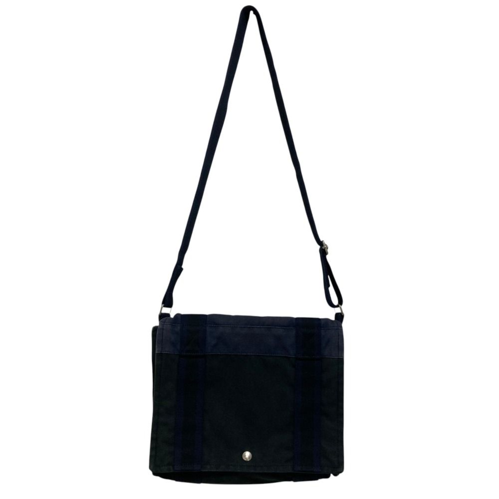 Hermes Fourre Tout Besace PM Shoulder Bag Navy Black