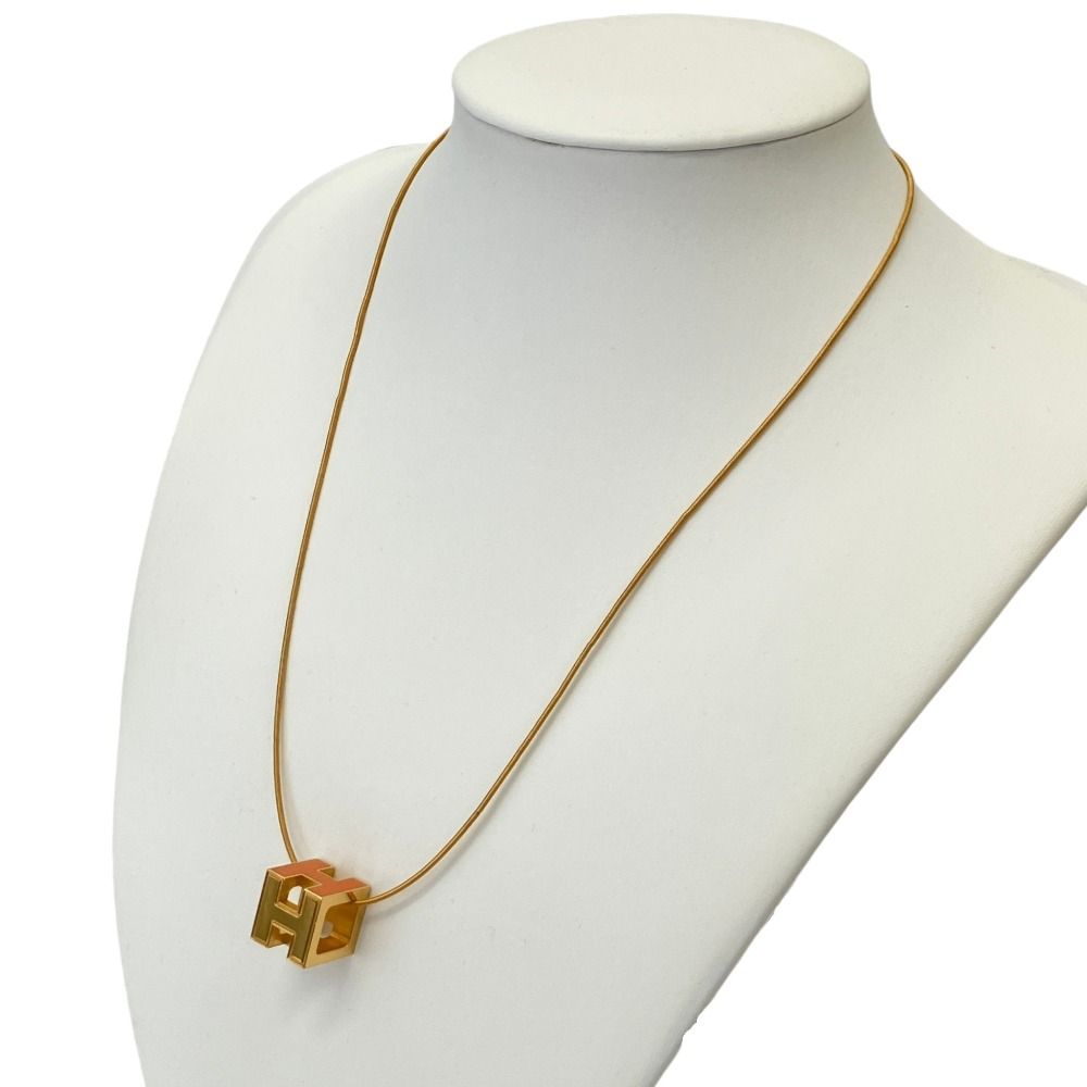 Hermes Cage D'h Cube Necklace Orange — view 2