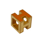 Hermes Cage D'h Cube Necklace Orange — view 4