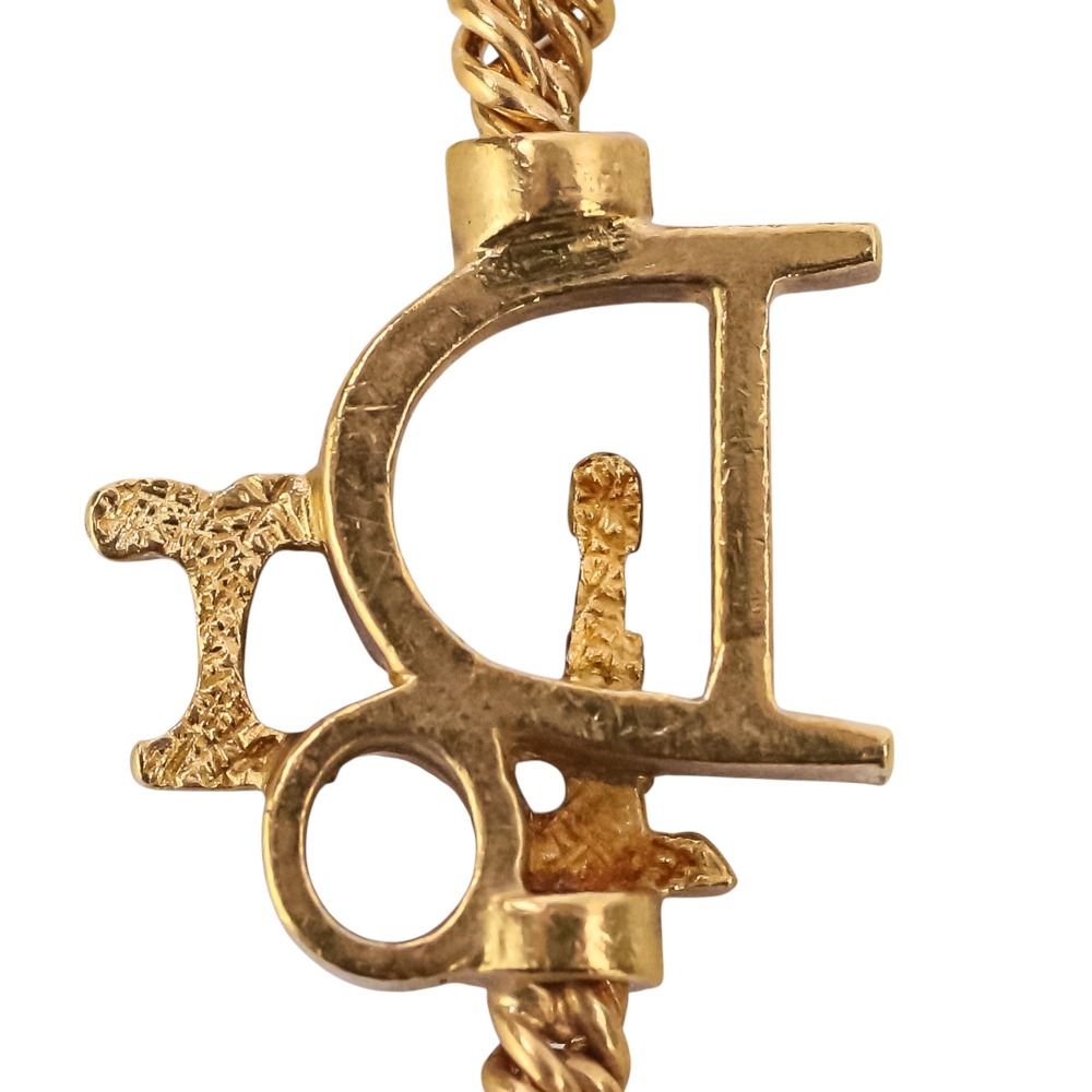 Dior 750 Twist Chain Logo Bracelet Yellow Gold — view 5