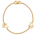 Dior 750 Twist Chain Logo Bracelet Yellow Gold