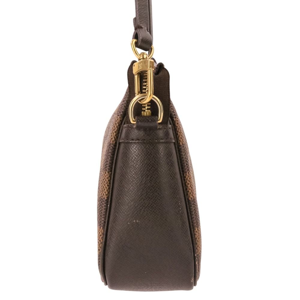 Louis Vuitton Trousse Makeup Damier Pochette Pouch Ebene Brown — view 4
