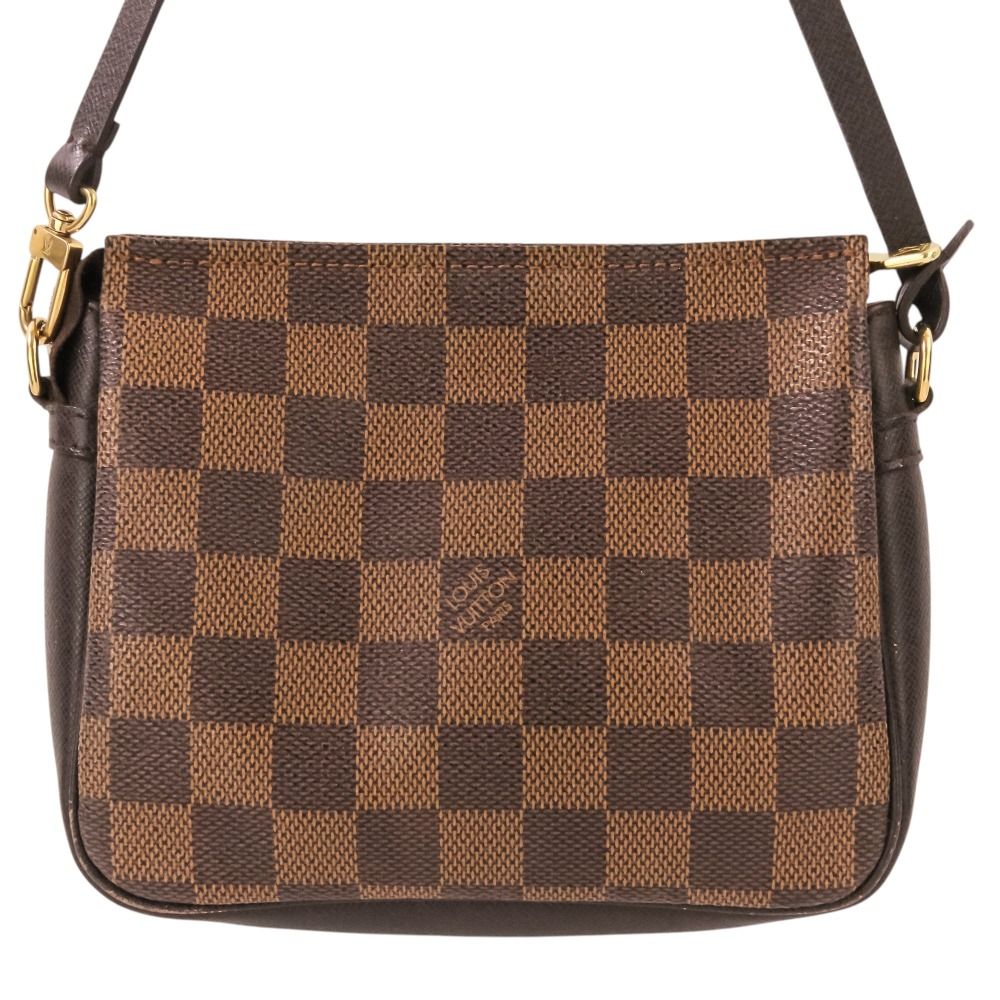 Louis Vuitton Trousse Makeup Damier Pochette Pouch Ebene Brown — view 3