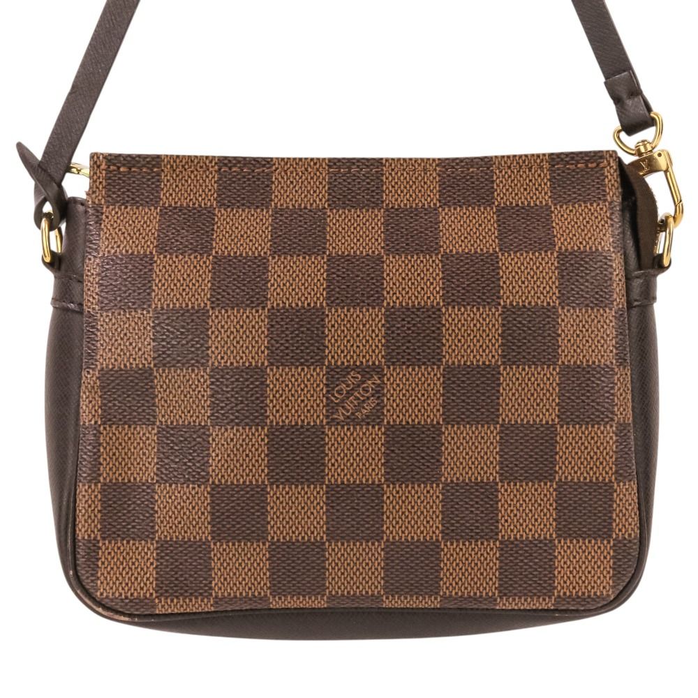 Louis Vuitton Trousse Makeup Damier Pochette Pouch Ebene Brown — view 2