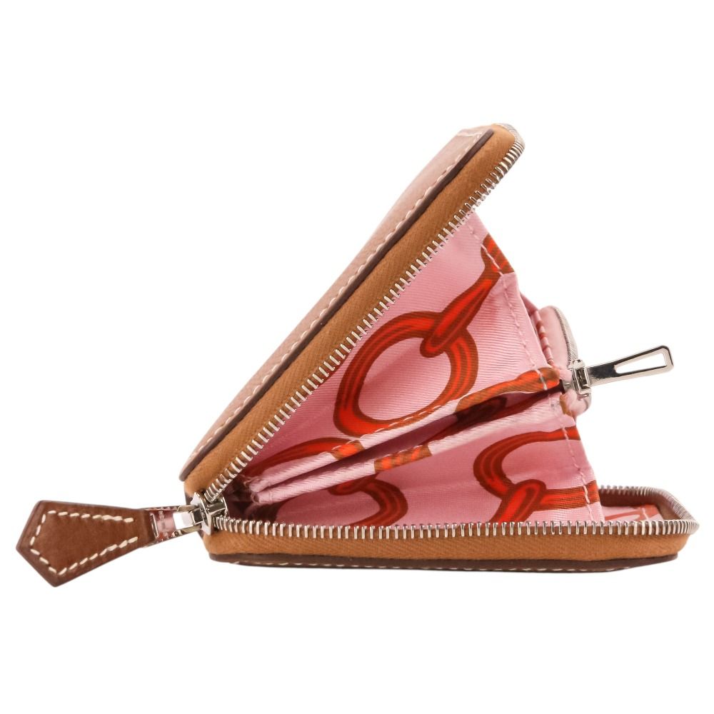 Hermes Azap Compact Silk'in Evercolor Wallet Gold — view 7