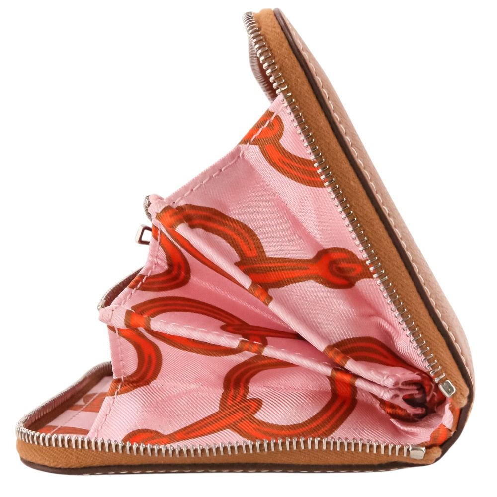 Hermes Azap Compact Silk'in Evercolor Wallet Gold — view 6