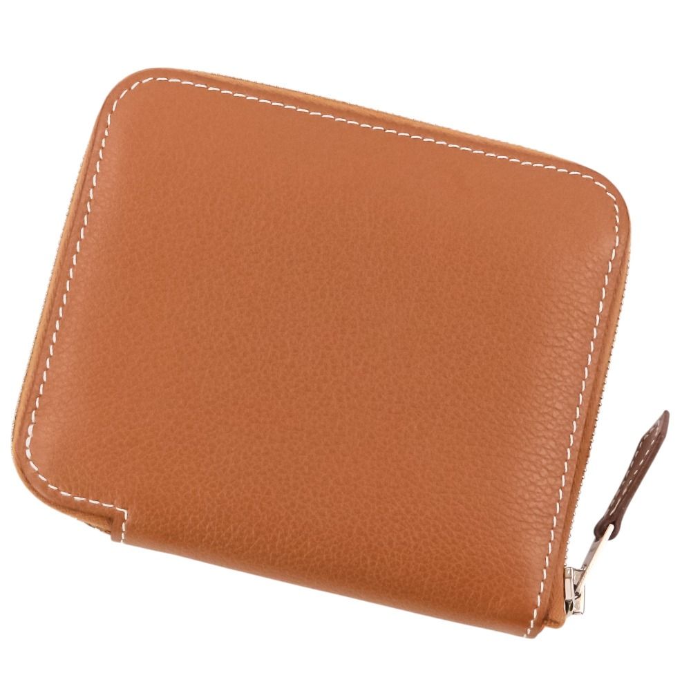 Hermes Azap Compact Silk'in Evercolor Wallet Gold — view 2