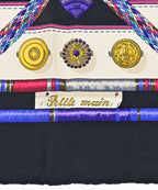 Hermes Bandana Scarf Black — view 3