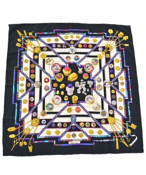 Hermes Bandana Scarf Black