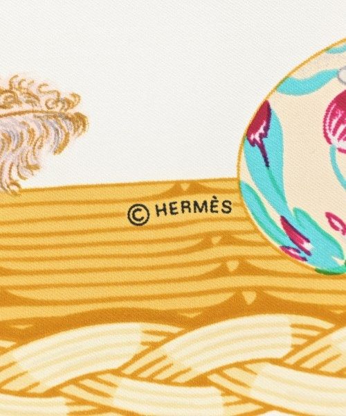 Hermes Bandana Scarf Ivory — view 5