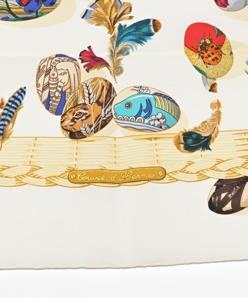 Hermes Bandana Scarf Ivory — view 3