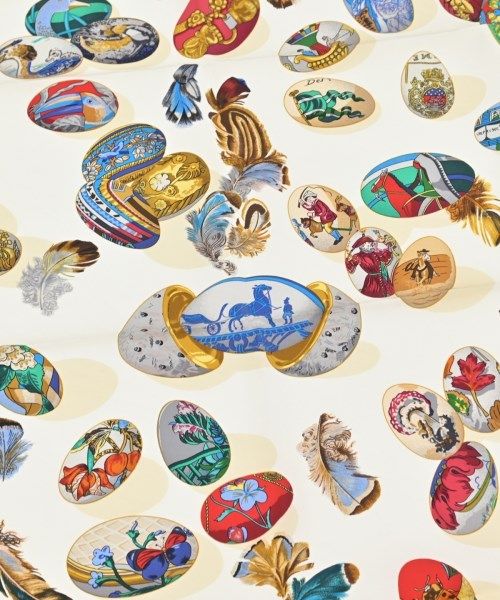 Hermes Bandana Scarf Ivory — view 2