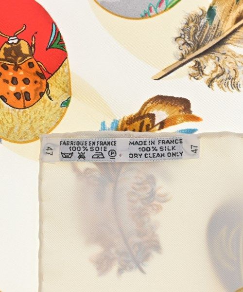 Hermes Bandana Scarf Ivory — view 6