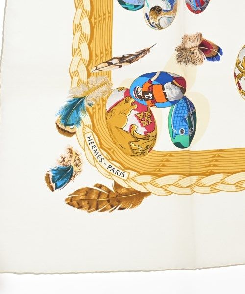 Hermes Bandana Scarf Ivory — view 4