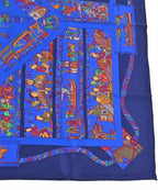 Hermes Bandana Scarf Blue — view 3