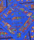 Hermes Bandana Scarf Blue — view 4