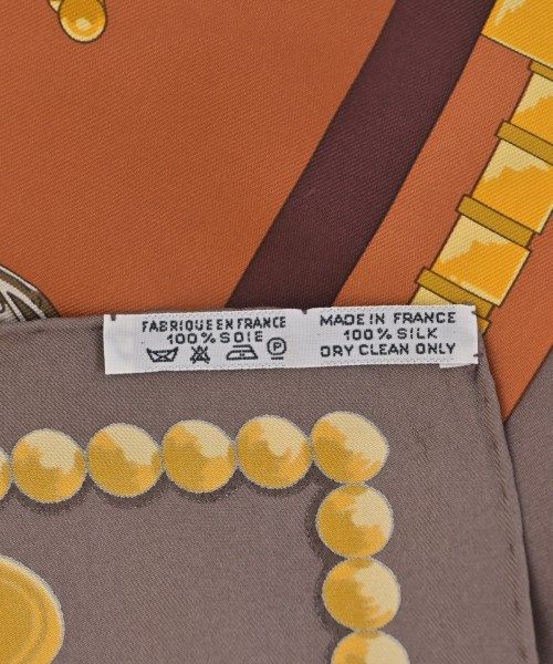 Hermes Bandana Scarf Brown — view 5