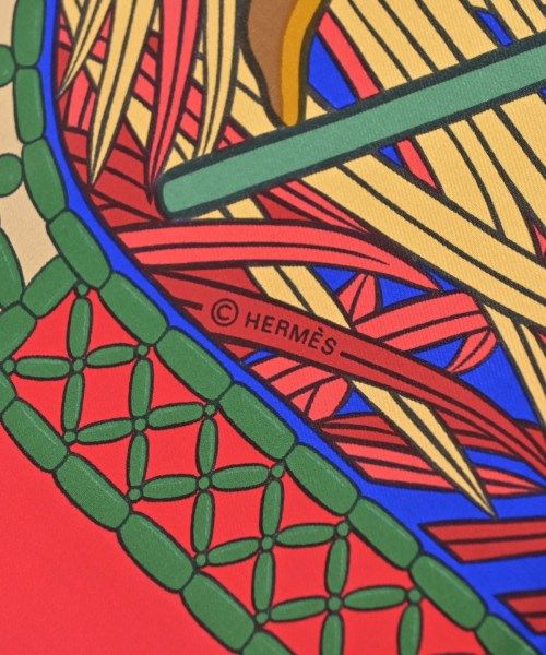 Hermes Bandana Scarf Blue — view 5