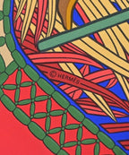 Hermes Bandana Scarf Blue — view 5