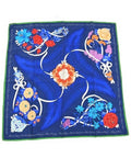 Hermes Bandana Scarf Navy