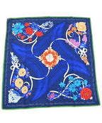 Hermes Bandana Scarf Navy