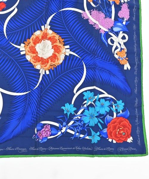 Hermes Bandana Scarf Navy — view 3