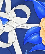 Hermes Bandana Scarf Navy — view 5