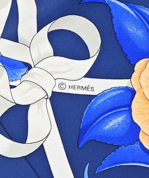 Hermes Bandana Scarf Navy — view 5