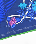Hermes Bandana Scarf Navy — view 4