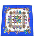 Hermes Bandana Scarf Blue