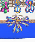 Hermes Bandana Scarf Blue — view 2